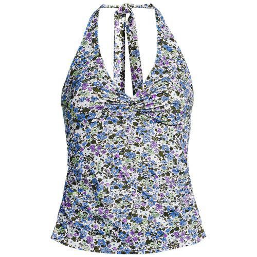 Neckholder-Tankinitop für Damen, Damen, size: regular, Weiß, Nylon-Mischung, by Lands' End
