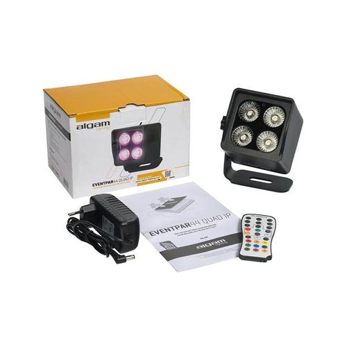 Algam Lighting 4 x 4W RGB+WW Par LED mit Akku - IP65