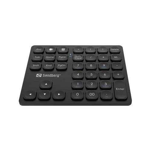 Sandberg Wireless Numeric Keypad Pro - Numpad - Schwarz