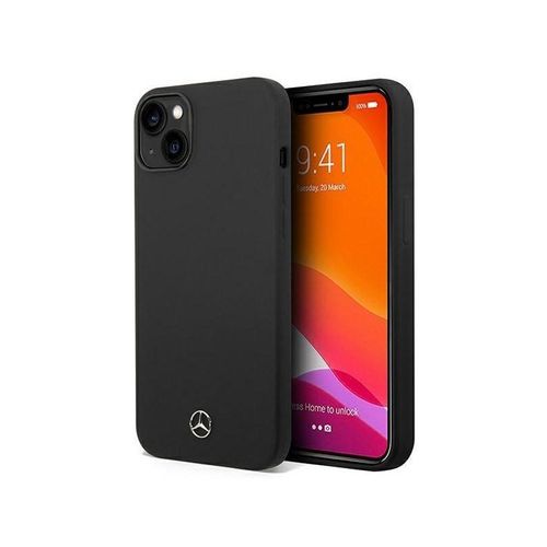 Mercedes Silicone Line Case for iPhone 14 Plus - Black
