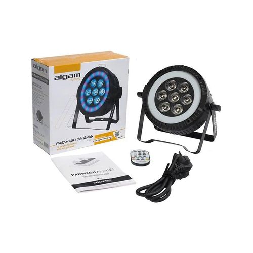 Algam Lighting 7 x 6W LED Par Wash mit RGB LED Ring