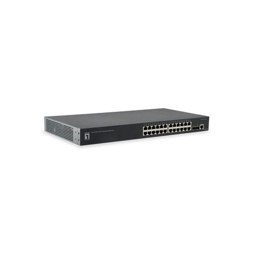 LevelOne GTL-2661 KILBY 26-Port L2 Managed Gigabit Switch 24 Gigabit RJ45 Ports 2 x 10G SFP+ Uplinks