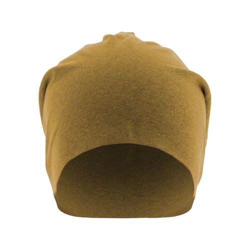 Beanie MSTRDS "MSTRDS Unisex Heather Jersey Beanie", Herren, Gr. onesize, gelb, Baumwolle, Mützen Beanie