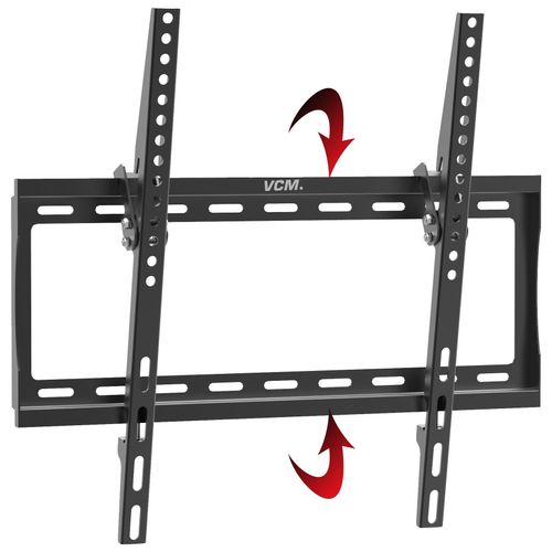 VCM TV-Wandhalterung "TV VESA Wandhalterung Halter neigbar B-FN 400", schwarz, B:45cm T:3cm, Gerätehalterungen, TV-Wandhalterung
