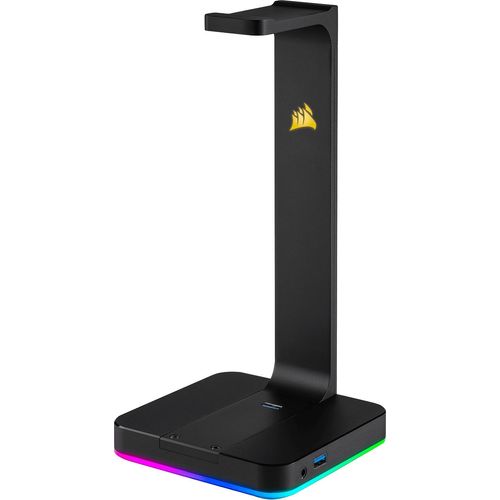 CORSAIR Headset-Halterung "ST100 RGB Premium Headset Stand 7.1 Surround Sound", schwarz, Gerätehalterungen, Headset-Halterung