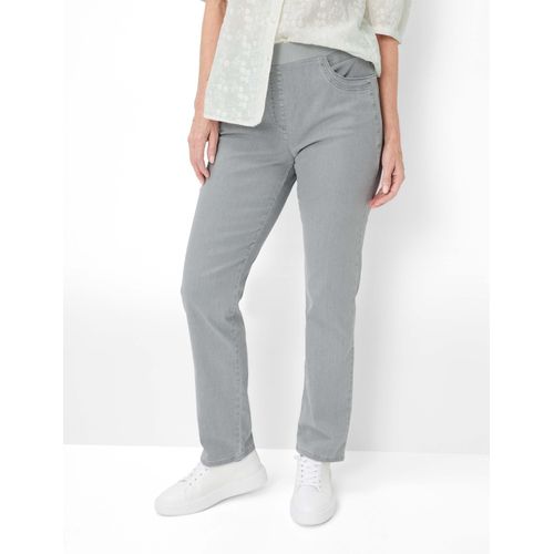 Raphaela by Brax Damen Five-Pocket-Hose Style CARINA FUN VERY LIGHT GREY,SLIGHTLY USED, denim hellgrau, Gr. 46K