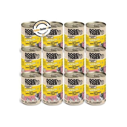 Dogs'n Tiger Herzlich 12x400 g