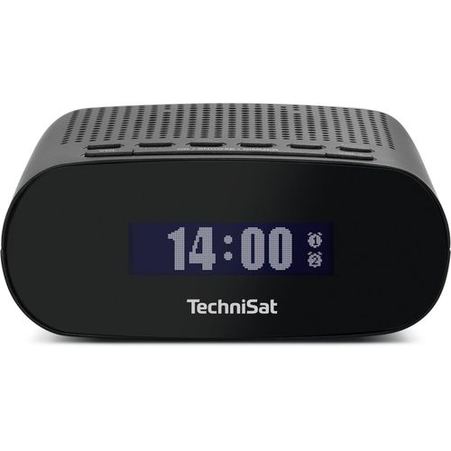 TechniSat TECHNIRADIO 50 Kompakter DAB+ Radiowecker mit Display, 1 W schwarz