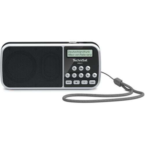 TechniSat VIOLA 3 portables DAB+ Radio mit LED Taschenlampenfunktion schwarz
