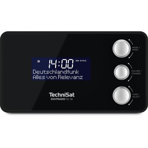 TechniSat DIGITRADIO 50 SE DAB+ & UKW Uhrenradio mit Radiowecktimer schwarz