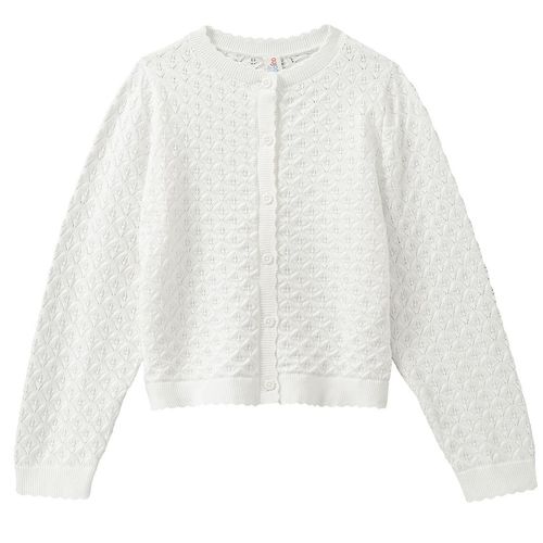Mädchen Strickjacke mit Ajour-Muster