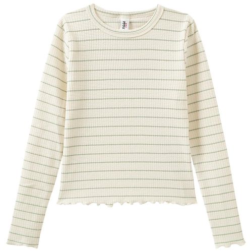 Mädchen Langarmshirt mit Struktur