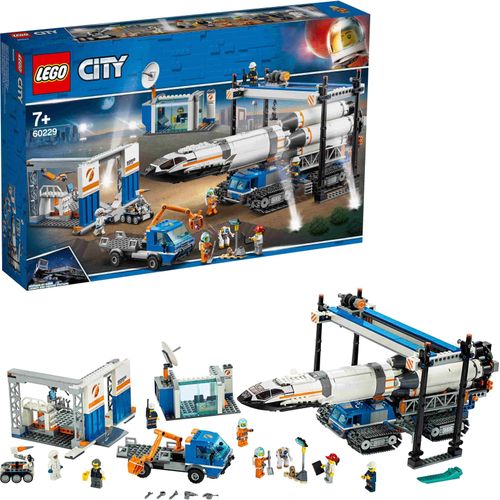 LEGO® City 60229 Raketenmontage & Transport - Weltraum Rakete Astronauten