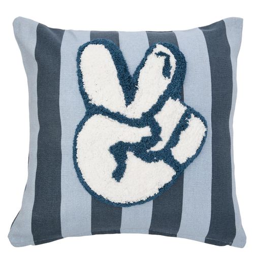 Kissenhülle mit getuftetem Motiv