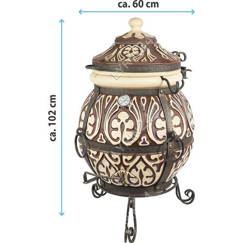 Tandoor Premium Attika, ,Tandoori,Tandyr, BBQ, Smoker, Feinschmecker Ofen, Schamott Ofen, Keramik Ofen