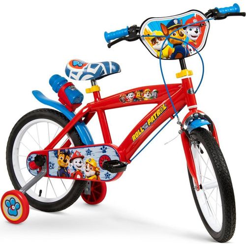16 Zoll Kinder Jungen Fahrrad Kinderrad Rad Bike Paw Patrol Blau Rot