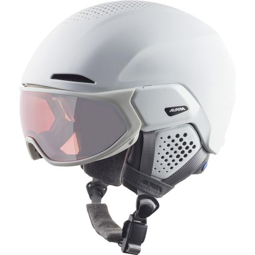 Alpina Alto QV Visier Skihelm Snowboardhelm white matt A9237 : 51 - 55 cm Grösse - Helme: 51 - 55 cm
