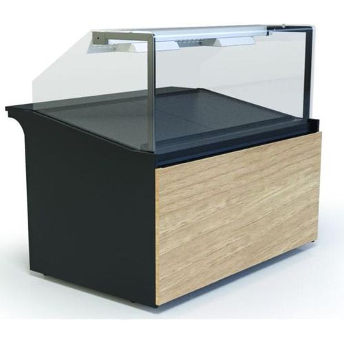 KBS Wärmetheke Bäckereiverkaufstheke 930x985x1200 mm gerader Glasaufbau 230 V