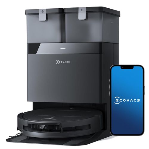 ECOVACS DEEBOT T50 PRO Omni Gen 2 Saugroboter mit Wischfunktion, 21000Pa Staubsauger Roboter, Ausfahrende Seitenbürste und Wischmopp, Schwarz