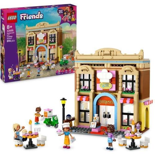 LEGO Friends 42655 Restaurant und Kochschule Bauset für Mädchen
