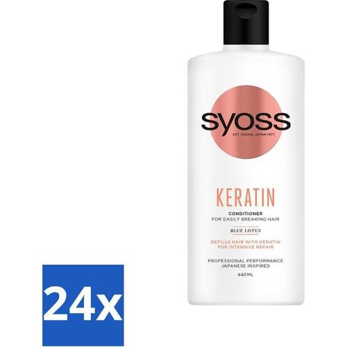 Syoss Keratin Conditioner - Conditioner - Keratin - 440 ml - Vorteilspack - 24 Stücke