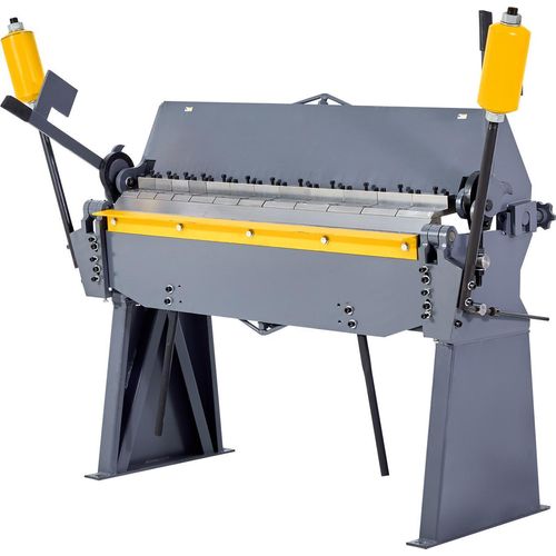 VEVOR Biegemaschine, 1220 mm Kantbank, 2,5-mm-Weichstahl-Biegedicke, 0–135 Grad einstellbar, Blechbieger, Schwenkbiegemaschine mit 8 Fingern, Blechbiegemaschine für präzises Biegen