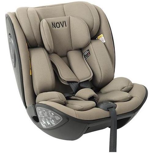 Novi Joey i-Size Babyschale (R129) – 360° drehbar mit Isofix-Base – ab Geburt bis 105 cm – rückwärtsgericht - Taupe
