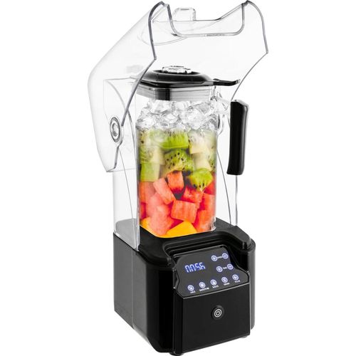 Schallgedämmter Profi-Standmixer - Hochleistungsmixer - 2200 W - 18000–26000 U/min - 9 Stufen - Touch-Bedienung - Für Haushalt & Gastronomie - Schwarz