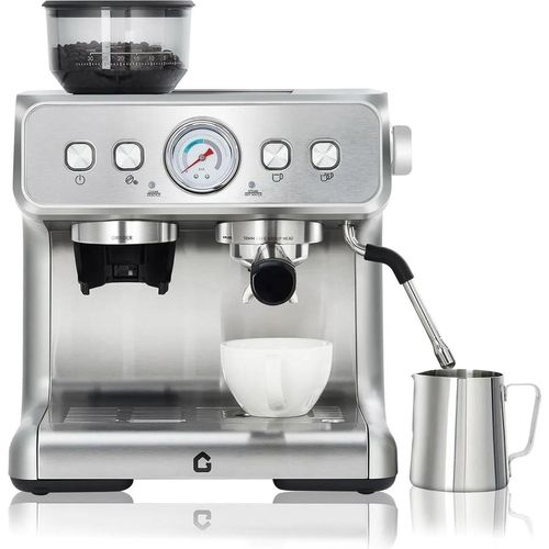 Espressomaschine - Vollautomatisch - Edelstahlgehäuse - Unter 5 Tassen - EU-Stecker - 110–220V - Weiß