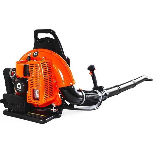 Rucksack-Laubbläser - Benzin 2-Takt - 66 cm³ - 4,0 PS - 880 CFM Luftvolumen - 320 mph - Orange