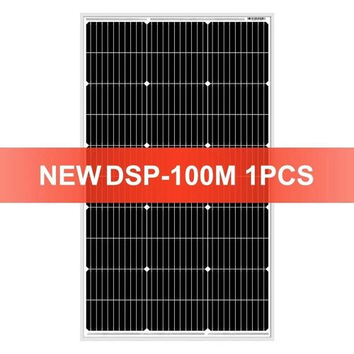 Solarmodul - Monokristallin Starr 18V - 1 Panel - 12V Laden - 21,8 % Wirkungsgrad - 97×56,5×2,5 cm - Wasserdicht - Schwarz