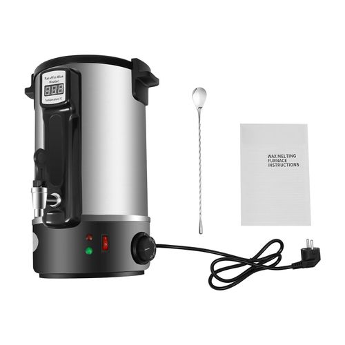 8L Wachsschmelzer für die Kerzenherstellung, Großer Wachsschmelztopf mit Ausguss, DIY-Kerzenschmelztopf