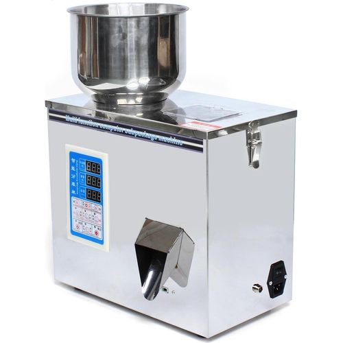 Automatische Granulat-Abfüll-/Dosiermaschine - Kapazität 1–50 g - Genauigkeit 0,1–0,2 g - Spannung 220V 50Hz - Leistung 180W - Für Tee/Granulat - Silber