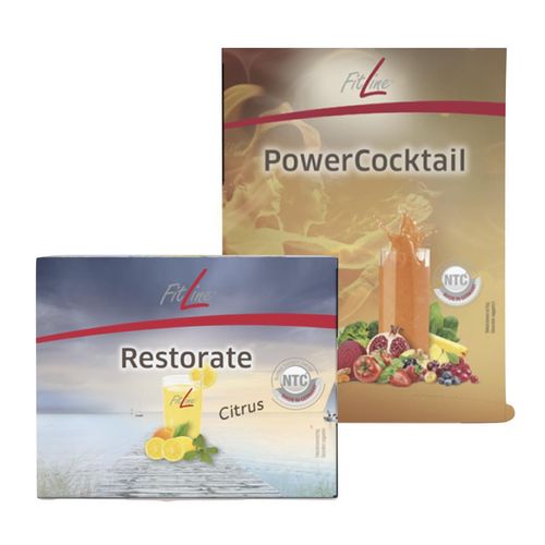 FitLine Optimal-Set = Restorate Citrus + PowerCocktail (je 30 Beutel)