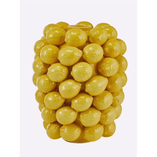 Bodenvase KARE DESIGN, gelb, B:28cm H:40cm T:28cm, Vasen