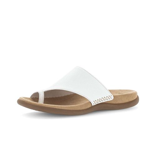 Zehentrenner GABOR "Zehentrenner", Damen, Gr. 43, weiß, Schuhe Zehentrenner