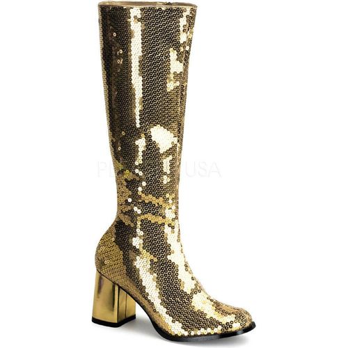 SPECTACUL-300SQ Damen Boots von Bordello, Gold , EU 41, US 11