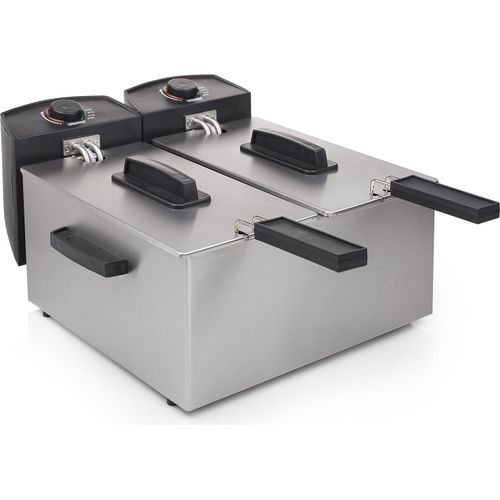 Princess Doppel-Fritteuse 6 L 3600 W Silbern 183123