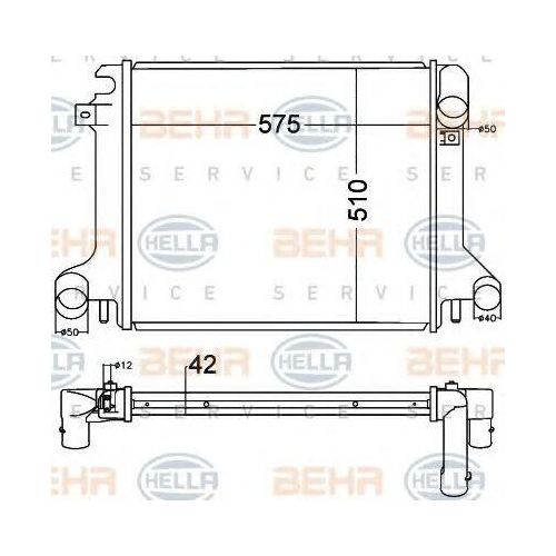 HELLA 8MK 376 758-021 Kühler Wasserkühler Motorkühler