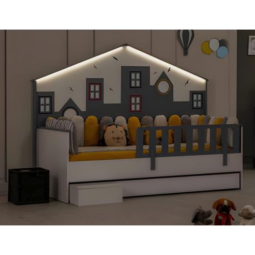 Bettrahmen Kinderbett Bett Kinderzimmer Kinderzimmermöbel Helles Holz