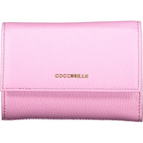 Elegante Damen-Geldbörse in Lila Metallic mit vielseitigen Fächern