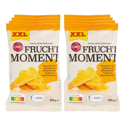 Clarkys Fruchtmoment Mangostreifen XXL 300 g, 8er Pack