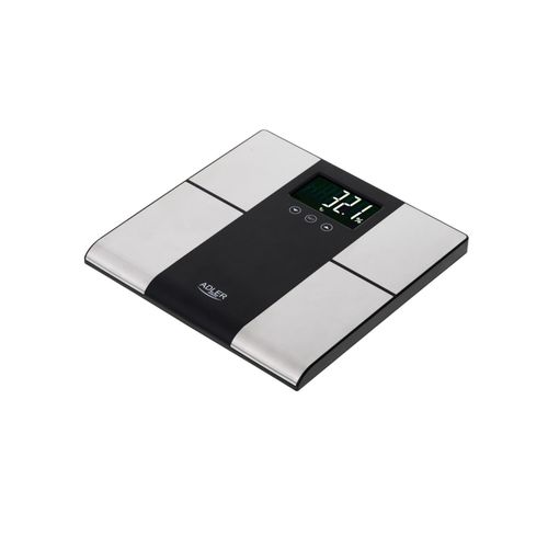 Adler AD 8165 Digitale Personenwaage mit LCD-Display & Körperanalyse, bis 225 kg