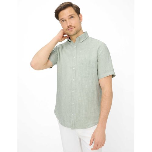 Brax Herren Hemd Style DAN herb, hellgrün, Gr. L
