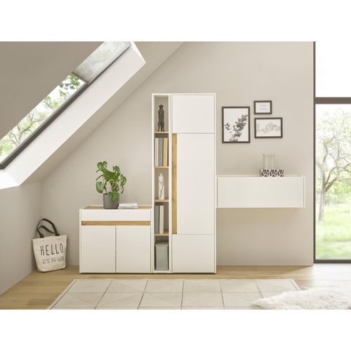 Büromöbel-Set HOME AFFAIRE "CiTY/GiRON", weiß, B:250cm H:200cm T:40cm, Arbeitsmöbel-Sets, Büromöbel-Set