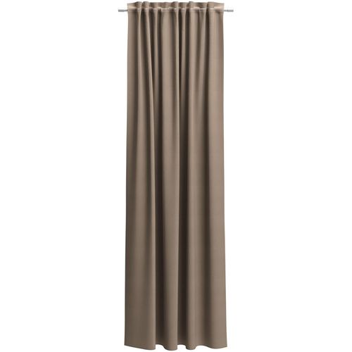 Vorhang nach Maß NEUTEX FOR YOU "EVA", braun (hellbraun), B:500cm H:245cm, Obermaterial: 100% Polyester, Gardinen nach Maß, Vorhang nach Maß, Uni-Voile mit elegantem Glanz