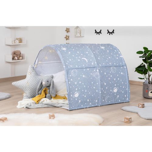 TiCAA Spiel- und Betttunnel, Kinderzelt, Kindertunnel für Jungs & Mädchen Spielzelt für Bodenbett, Hochbett, Etagenbett und Einzelbett 90x200cm
