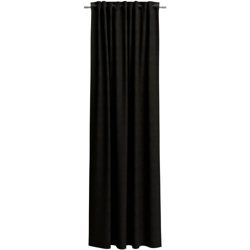 Vorhang NEUTEX FOR YOU "BELMONDO", schwarz, B:138cm H:145cm, Polyester, Gardinen, Vorhang, Uni mit samtiger Oberfläche, nach Maß