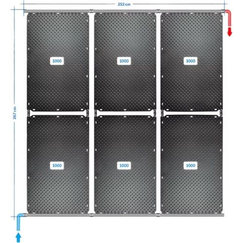 OKU Solarabsorber Pool-Solarheizung SET 12 - 6 Absorber