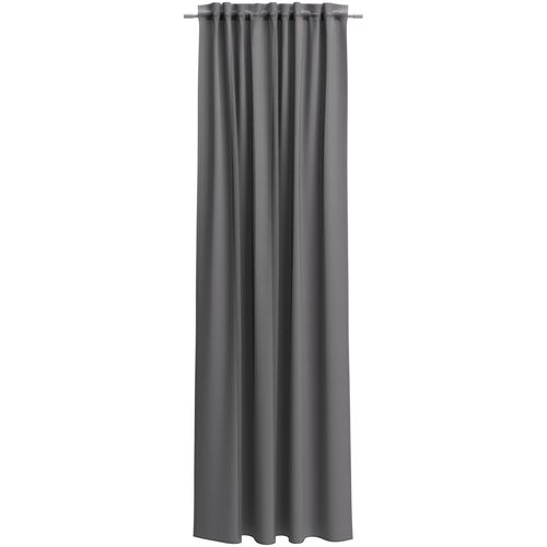 Vorhang nach Maß NEUTEX FOR YOU "EVA", grau (dunkelgrau), B:500cm H:175cm, Obermaterial: 100% Polyester, Gardinen nach Maß, Vorhang nach Maß, Uni-Voile mit elegantem Glanz